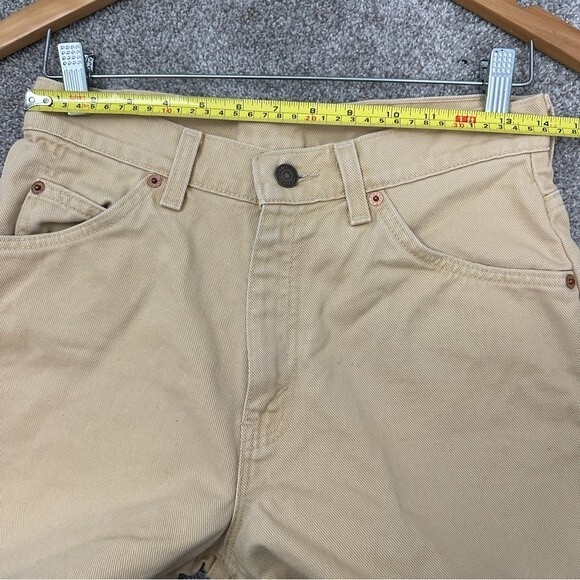 Levi’s Vintage Orange Tab 950 Relaxed Fit Bermuda Jean Shorts Size 9 - Picture 9 of 16